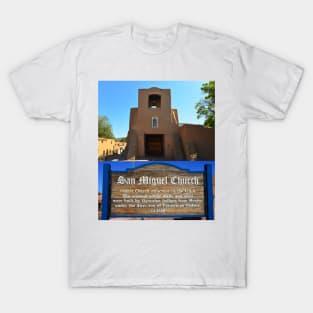 San Miguel Church New Mexcio dual work A T-Shirt